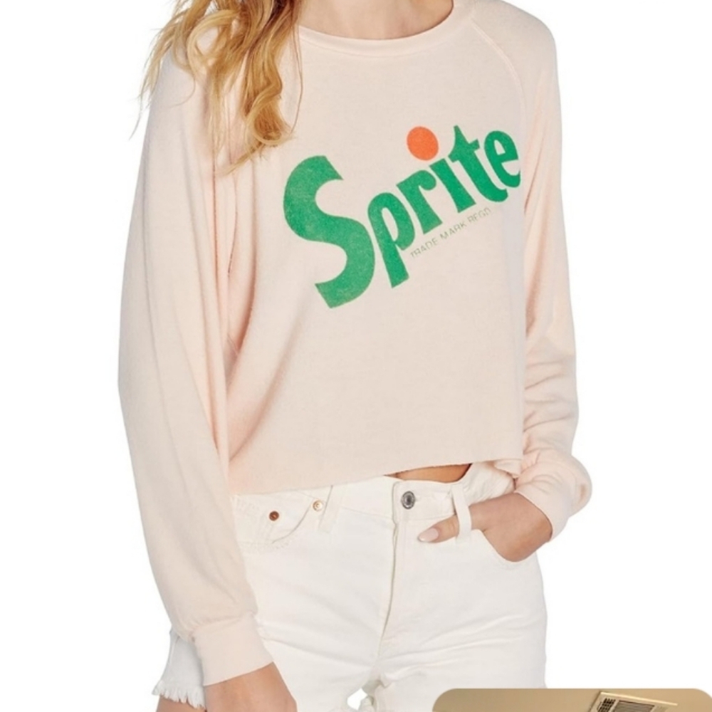 WILD FOX NWT SPRITE ATHLWTIC CROP SWEAT TOP